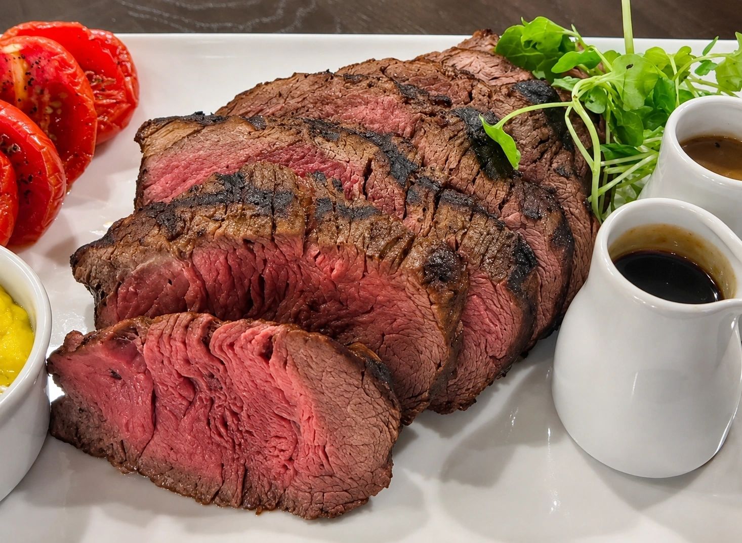 Fine dining steak